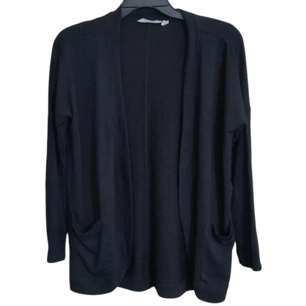 Athleta Black Open Front Long Sleeve Cardigan Size S